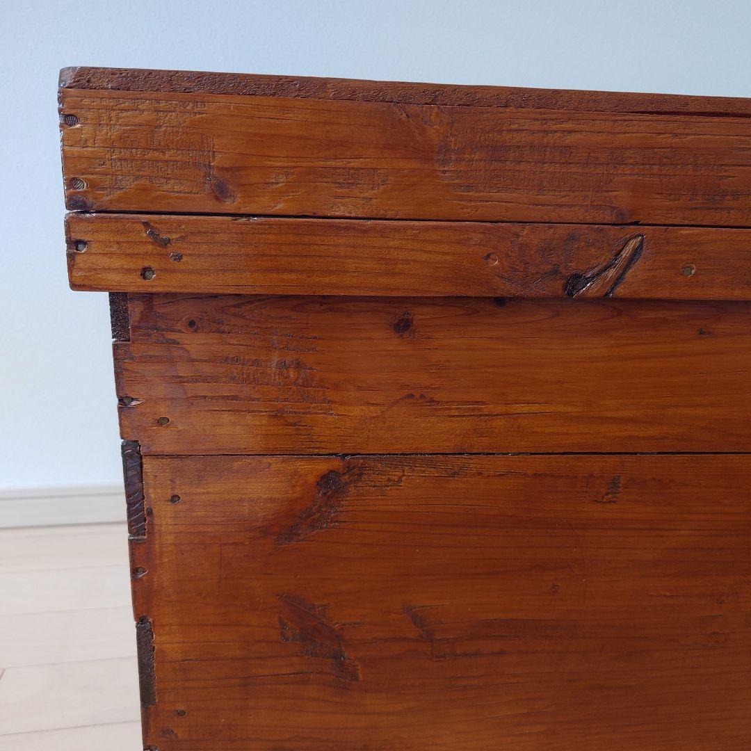 茶箱　リメイクチェスト キャスター付　アンティーク風家具 サイドテーブル