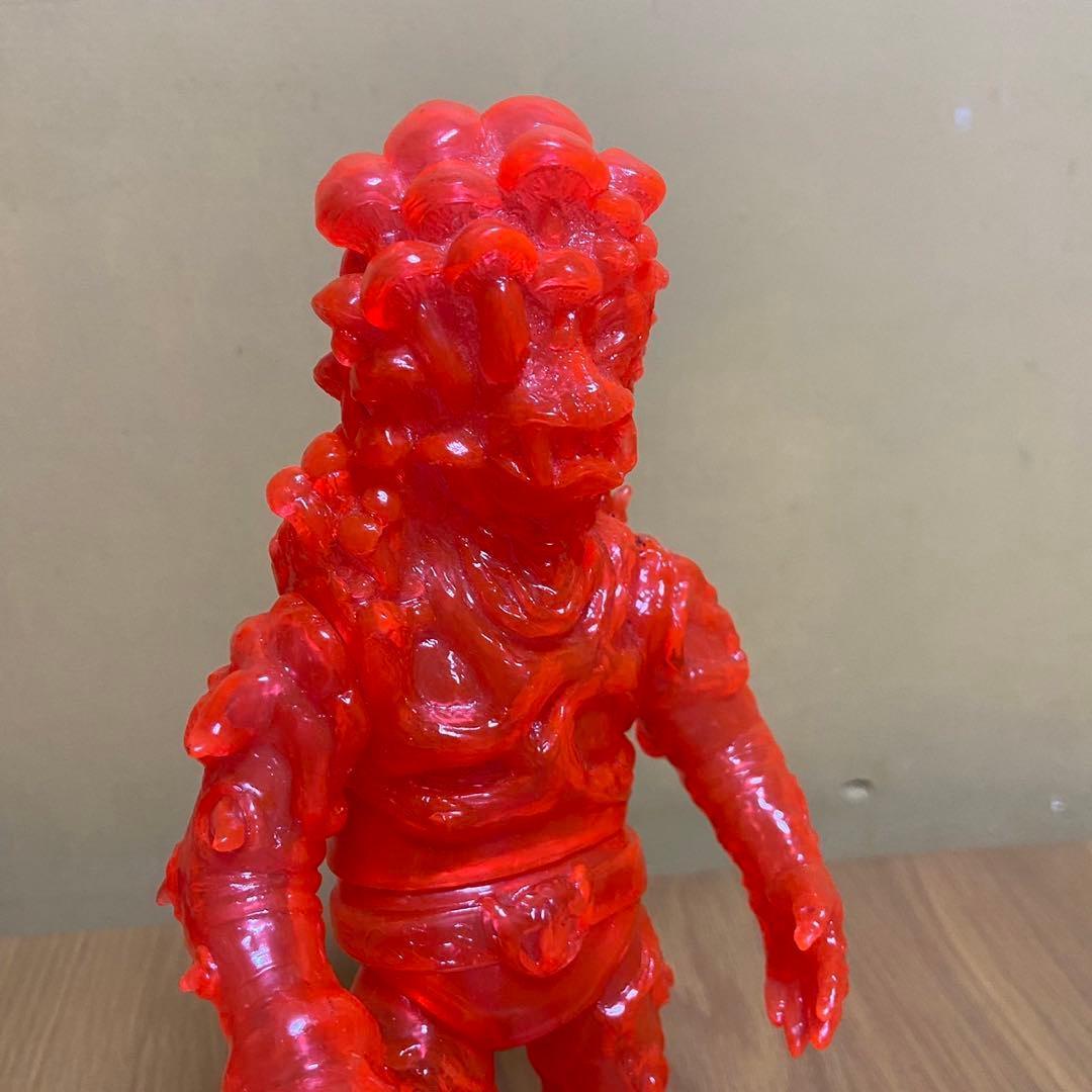 ヤモマーク　キノコ汁男 クリアオレンジ成型 未塗装 ソフビ 5415