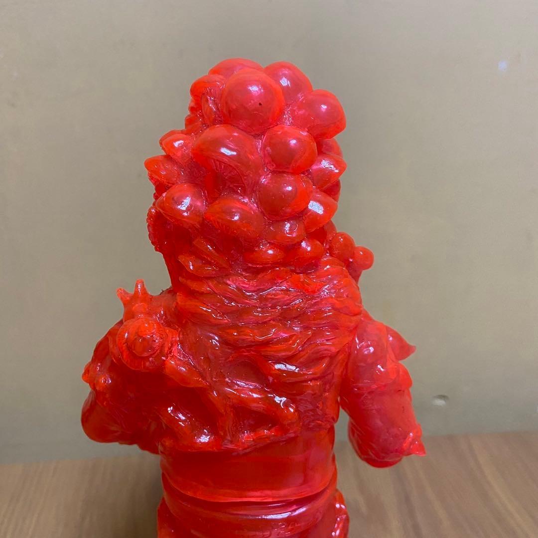 ヤモマーク　キノコ汁男 クリアオレンジ成型 未塗装 ソフビ 5415