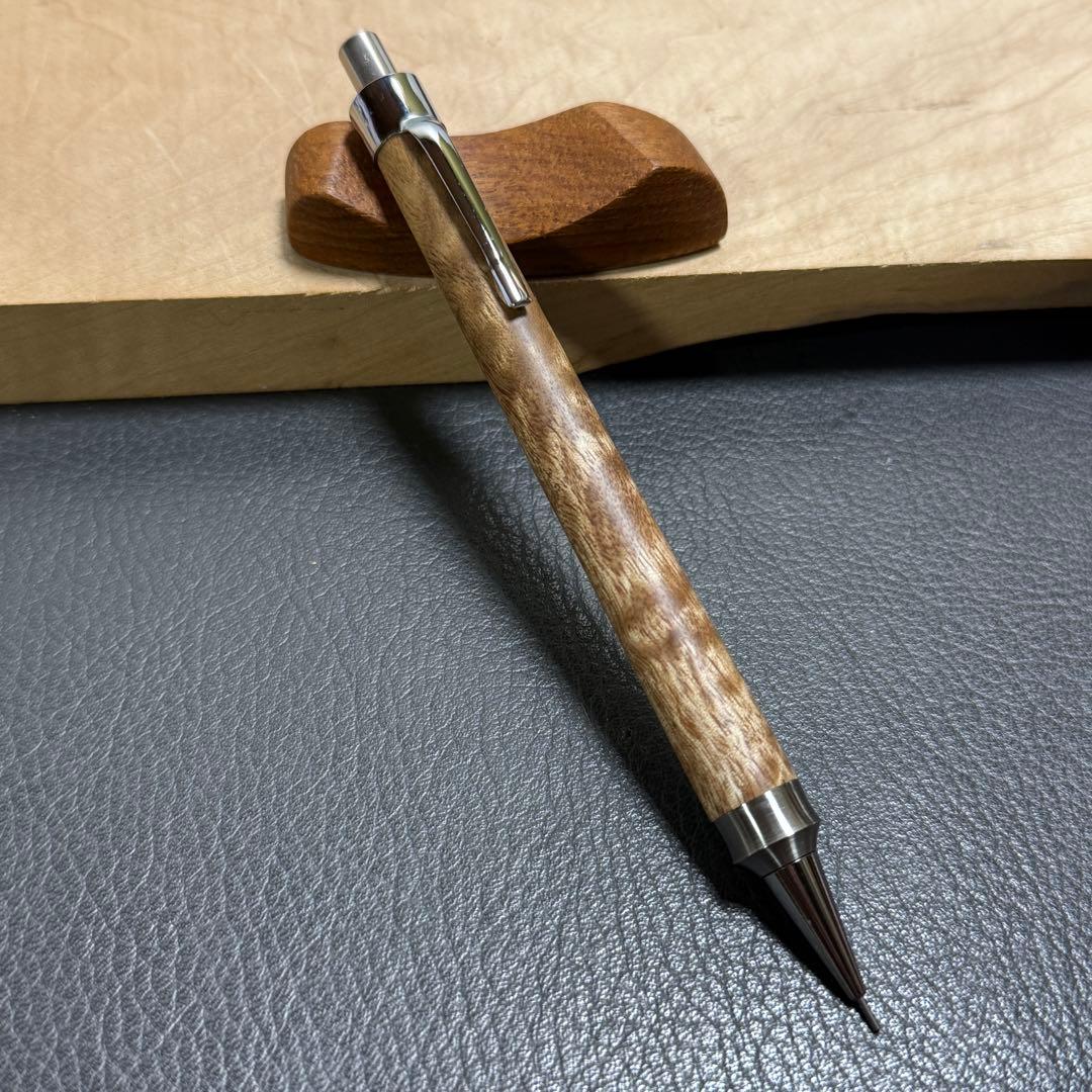 199マーブルウッド　木製シャーペン　強低重心ダブルR ステンレス