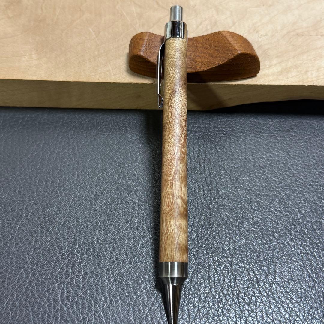 199マーブルウッド　木製シャーペン　強低重心ダブルR ステンレス