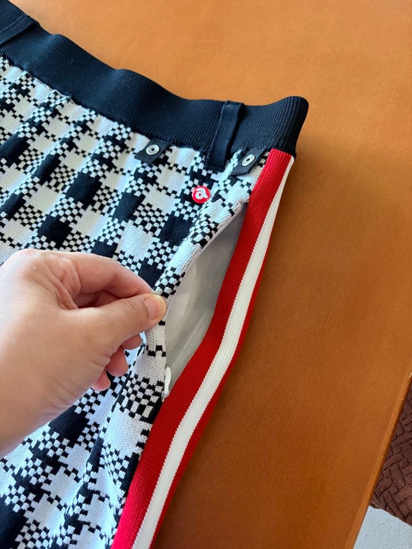 archivio チェック柄 ニットスカート38