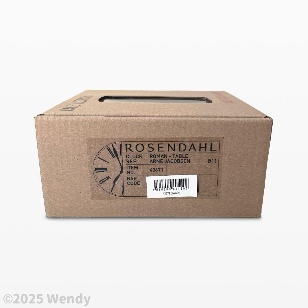 アルネ・ヤコブセン アラーム付きテーブルクロック　ROMAN