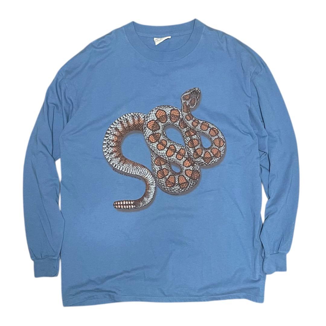 ア*ラ様 スネークグラフィック 長袖Tシャツ