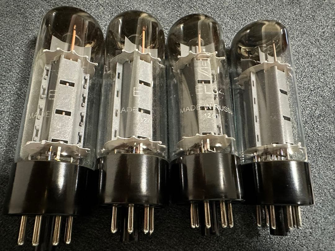 中古 Mullard EL34 4本マッチ 真空管