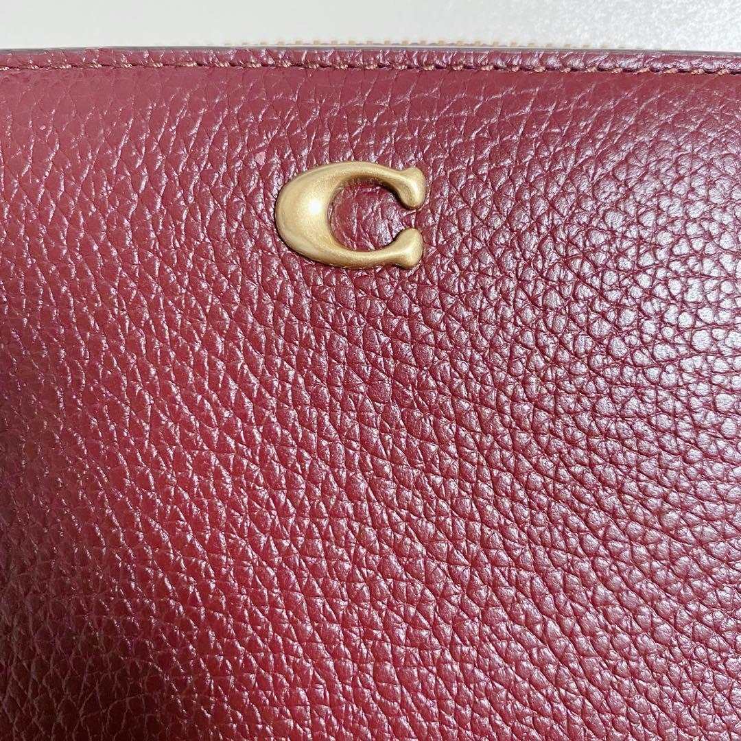 【新品未使用】COACHコーチ★二つ折り財布★ビルフォールドウォレット★ボルドー