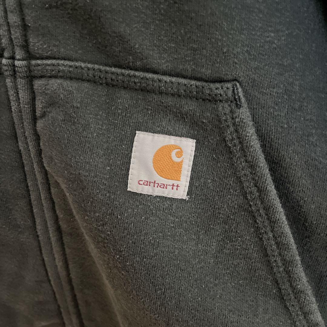 【入手困難‼︎】Carhartt◎XL相当 黒 フルジップ パーカー D251