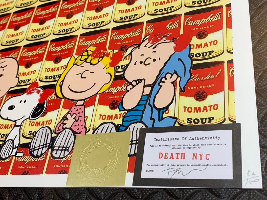 売約済! DEATHNYC  世界限定100枚 バンクシー スープ缶 カウズ