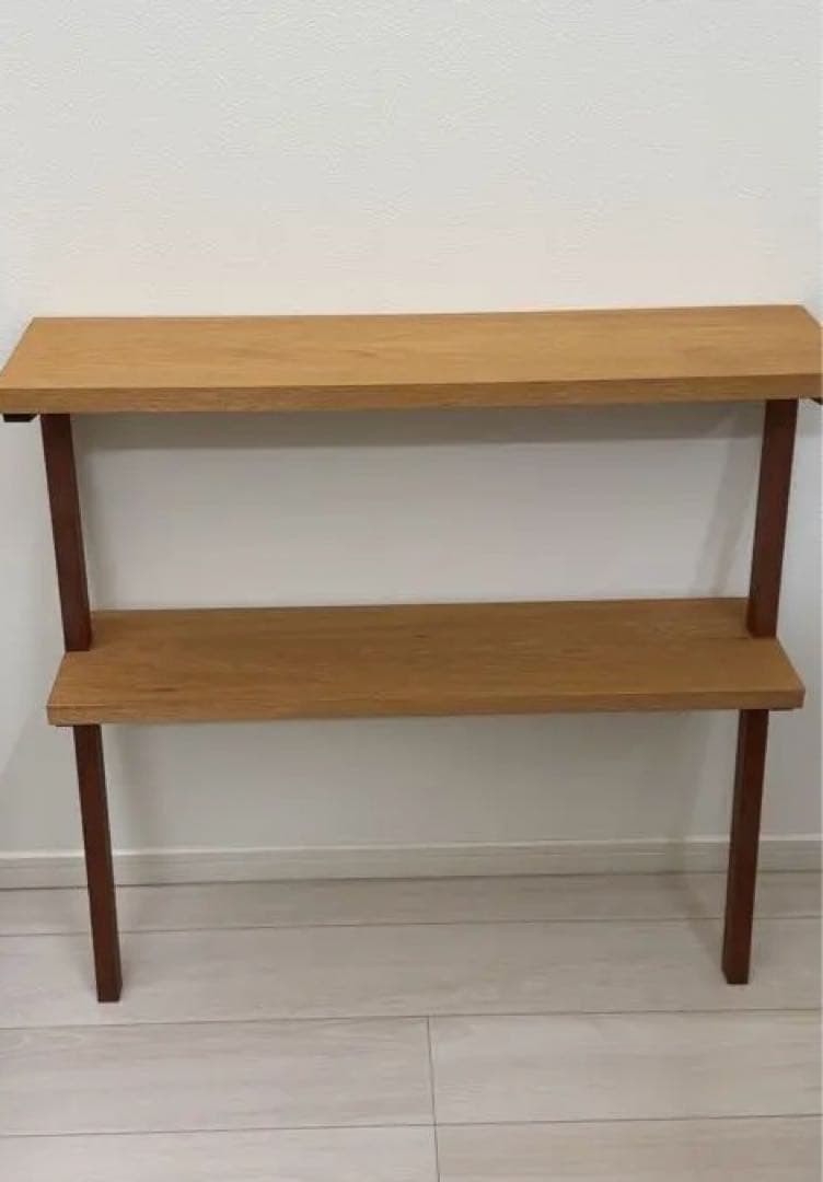 期間限定です。27日まで。 2段シェルフ　ウォールナット✖️バターナット