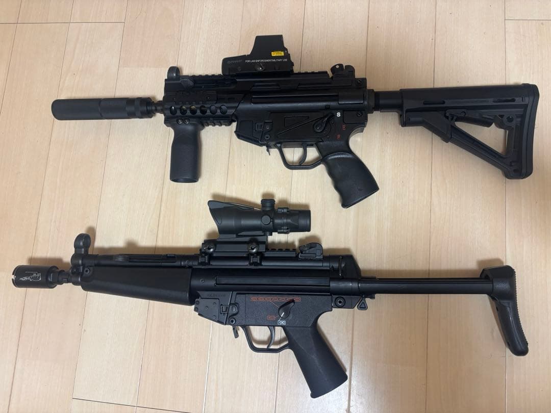 東京マルイ MP5 2本セット 画像にあるもの全部です