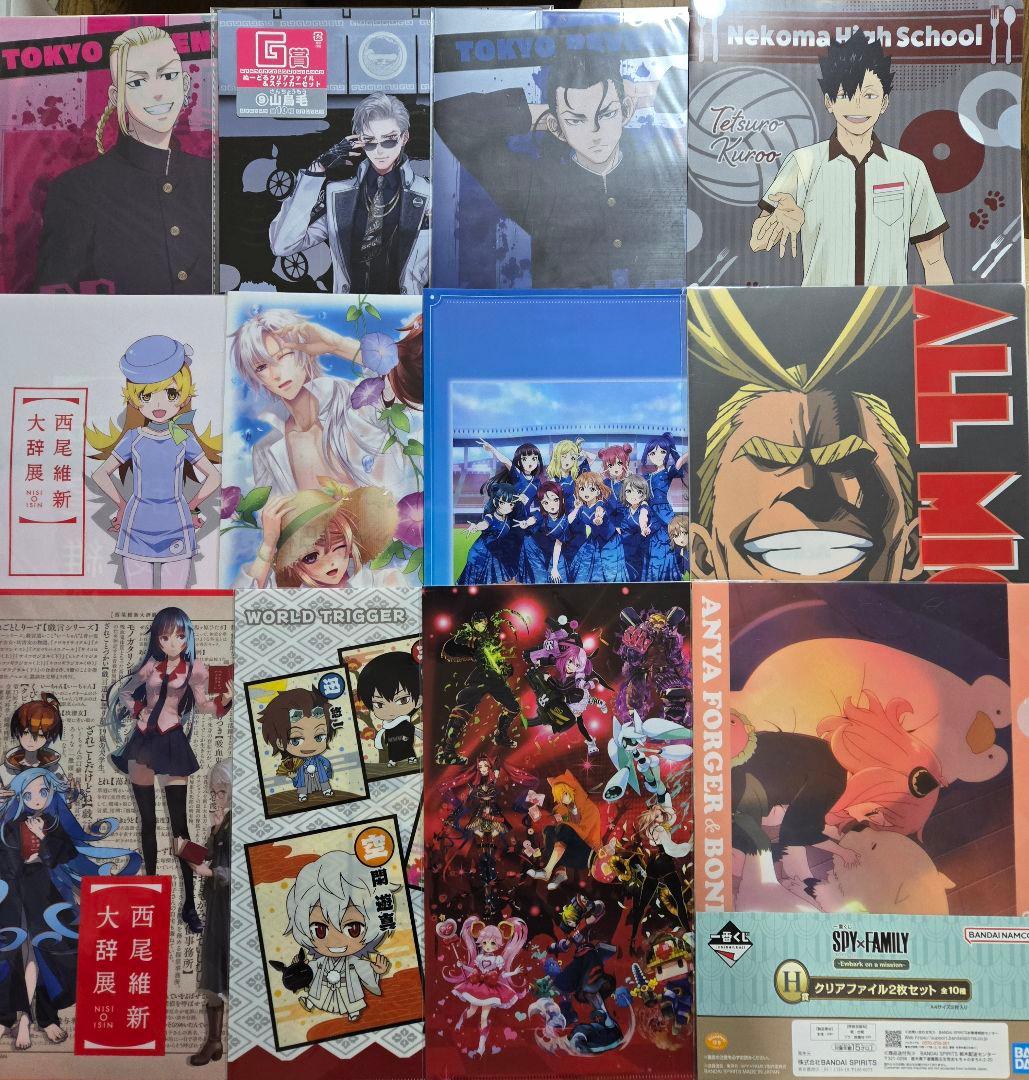 アニメグッズ キャラクターグッズ クリアファイル まとめ売り 大量
