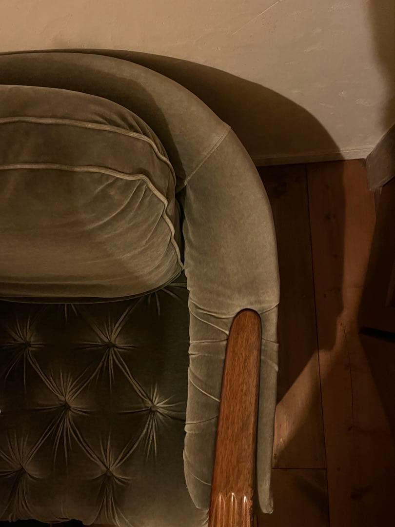 m　maruni ベルサイユ　3人掛け ソファ オットマン ベロア