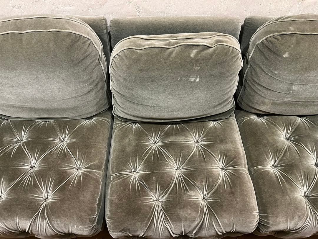 m　maruni ベルサイユ　3人掛け ソファ オットマン ベロア