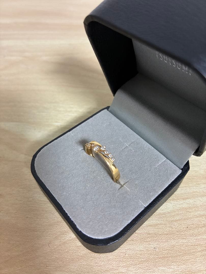 イ*読様 ツツミ　K18イエローゴールドダイヤモンドリング　13号