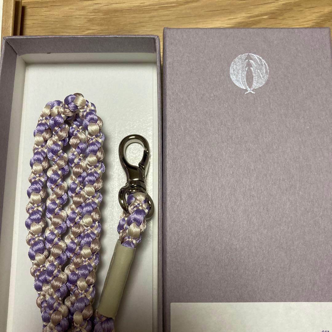 新品未使用 かしゆか商店 伊賀組紐 ストラップ ロング箱ショッパー付中川政七商店