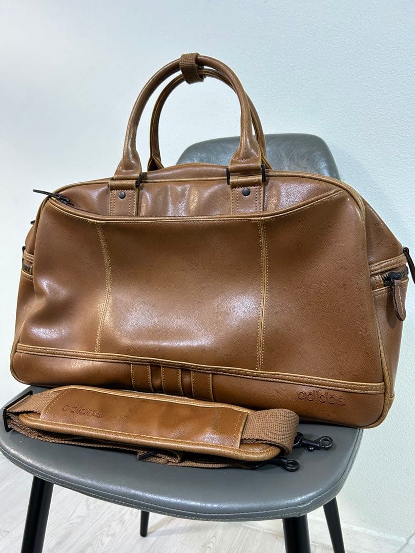 【希少】adidas ボストンバッグ ブラウン