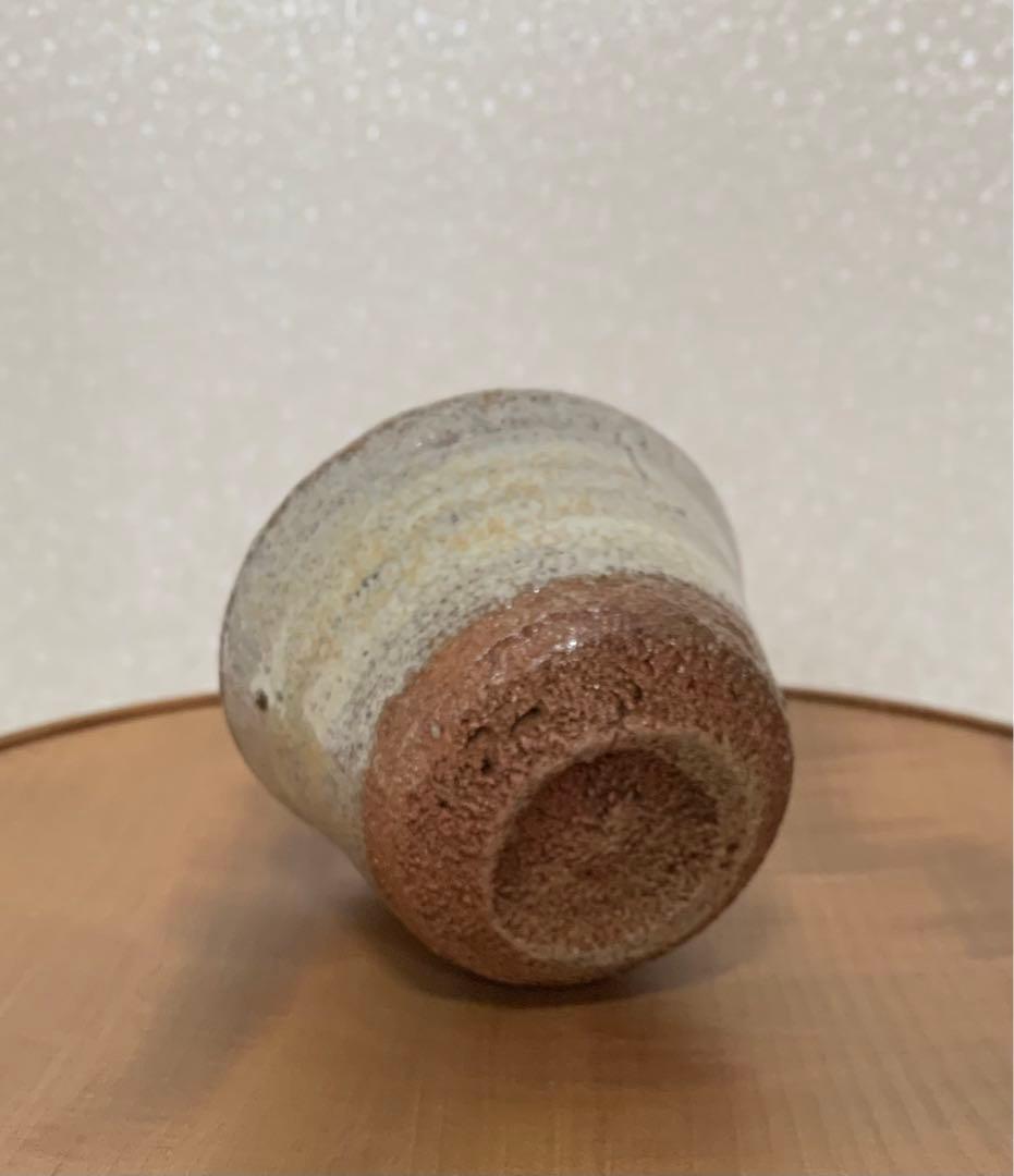 【秀作】 酒器　西岡小十 作　絵斑唐津ぐい呑