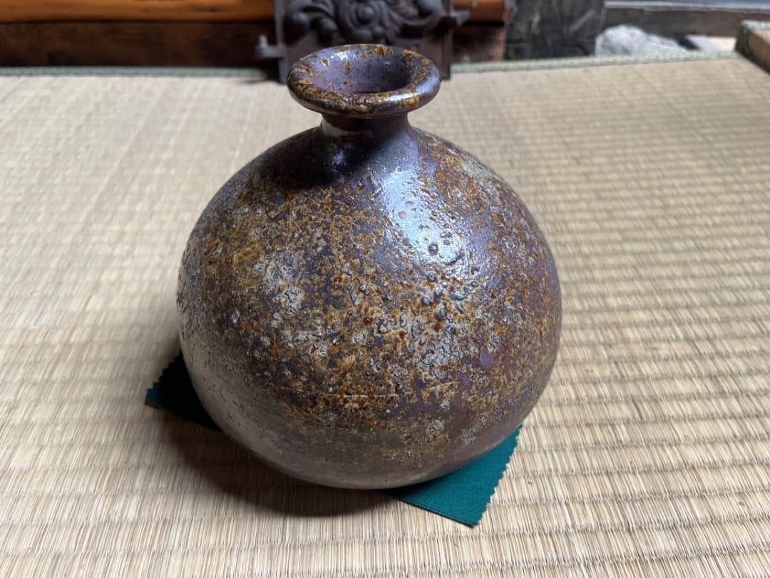 備前　船徳利　花器　壺　壷