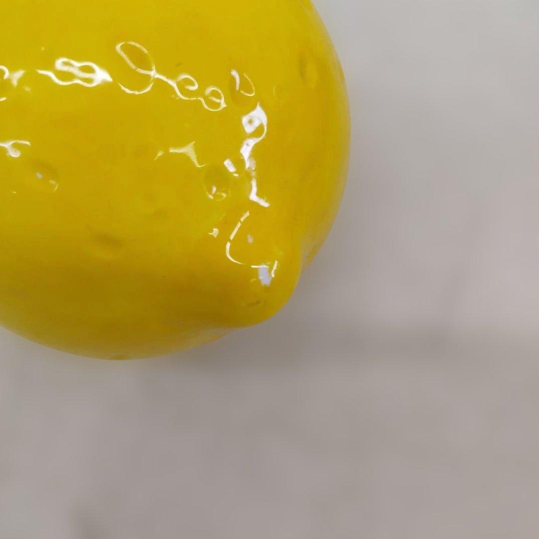 昭和レトロ 内藤ルネ レモン 陶器 貯金箱