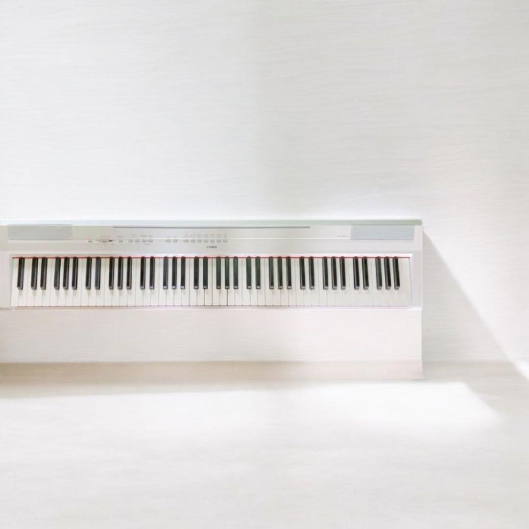 美品❣️YAMAHA P-115WH ホワイト88鍵 電子ピアノ✨ペダル付き