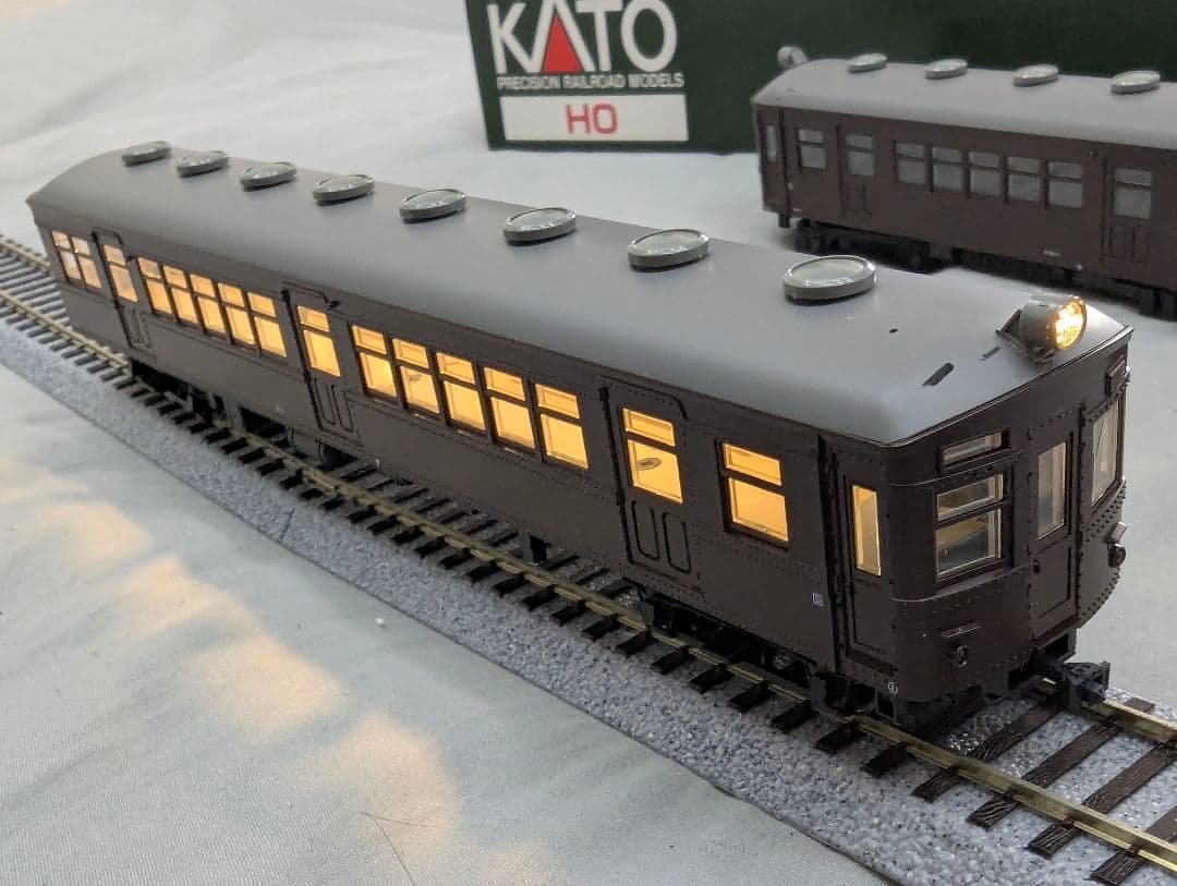 KATO (HO)クモハ41+クハ55 2両セット 3-503 室内灯点灯