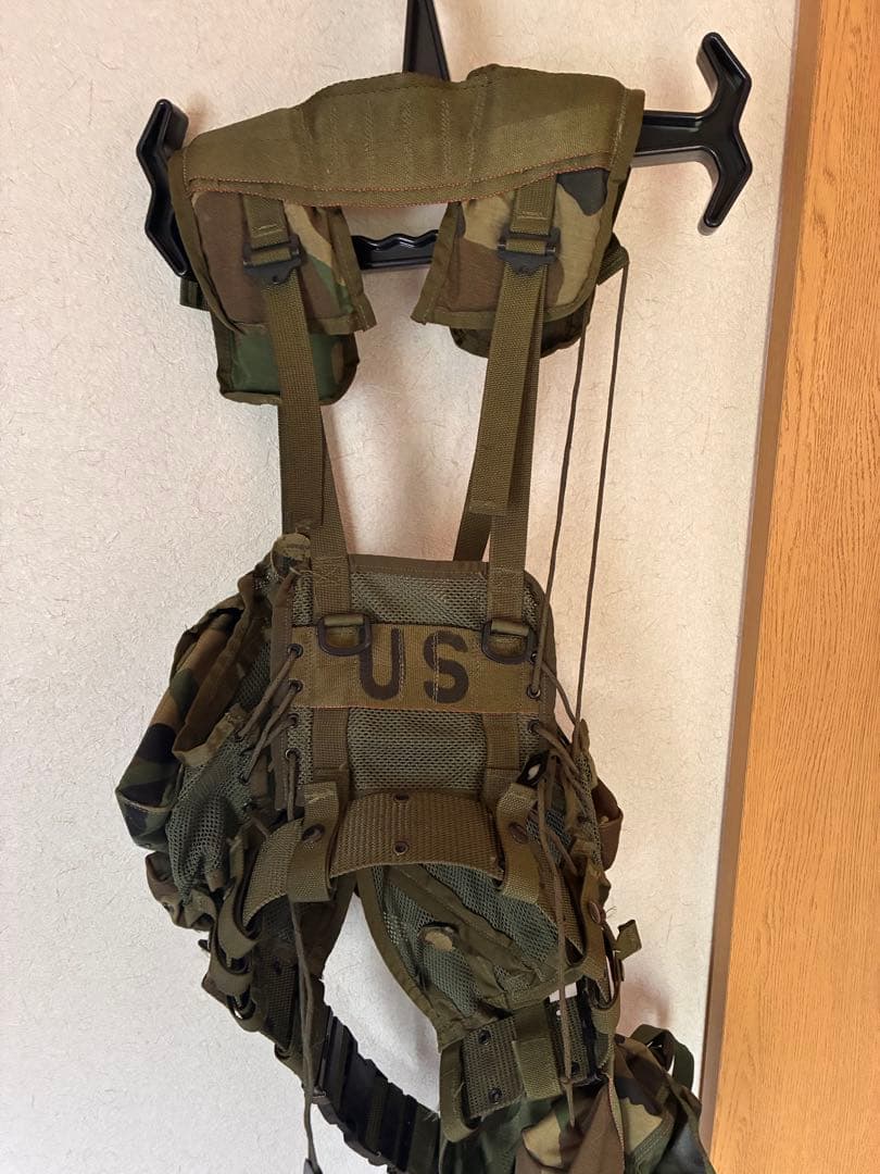 米軍　実物　タクティカルベスト　ピストルベルト　フィールドパック　セット