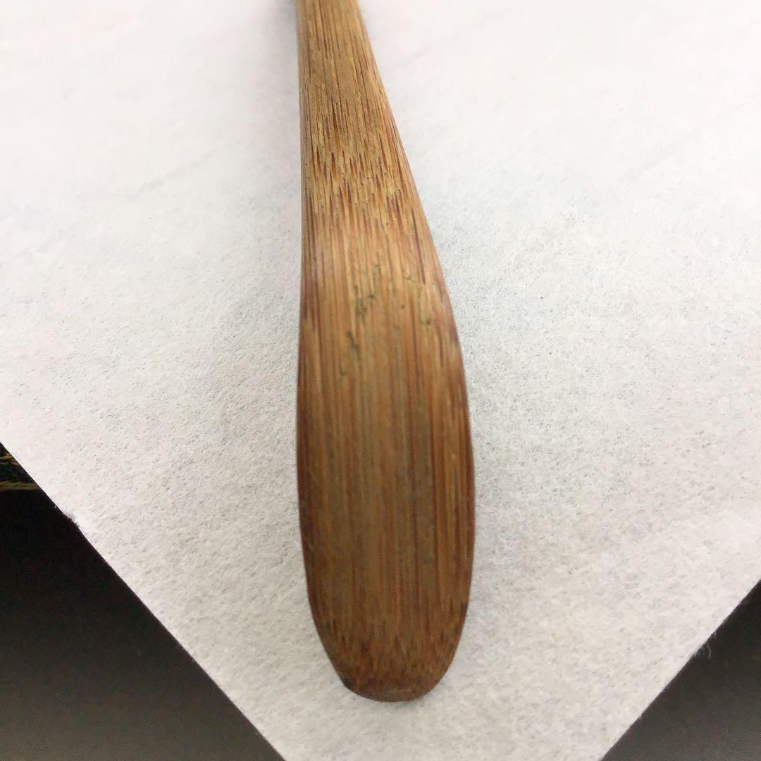 茶道具　茶杓　銘:紅葉狩　井上誠拙作　愚堂和尚書付　共筒　共箱　紙箱　S87CS