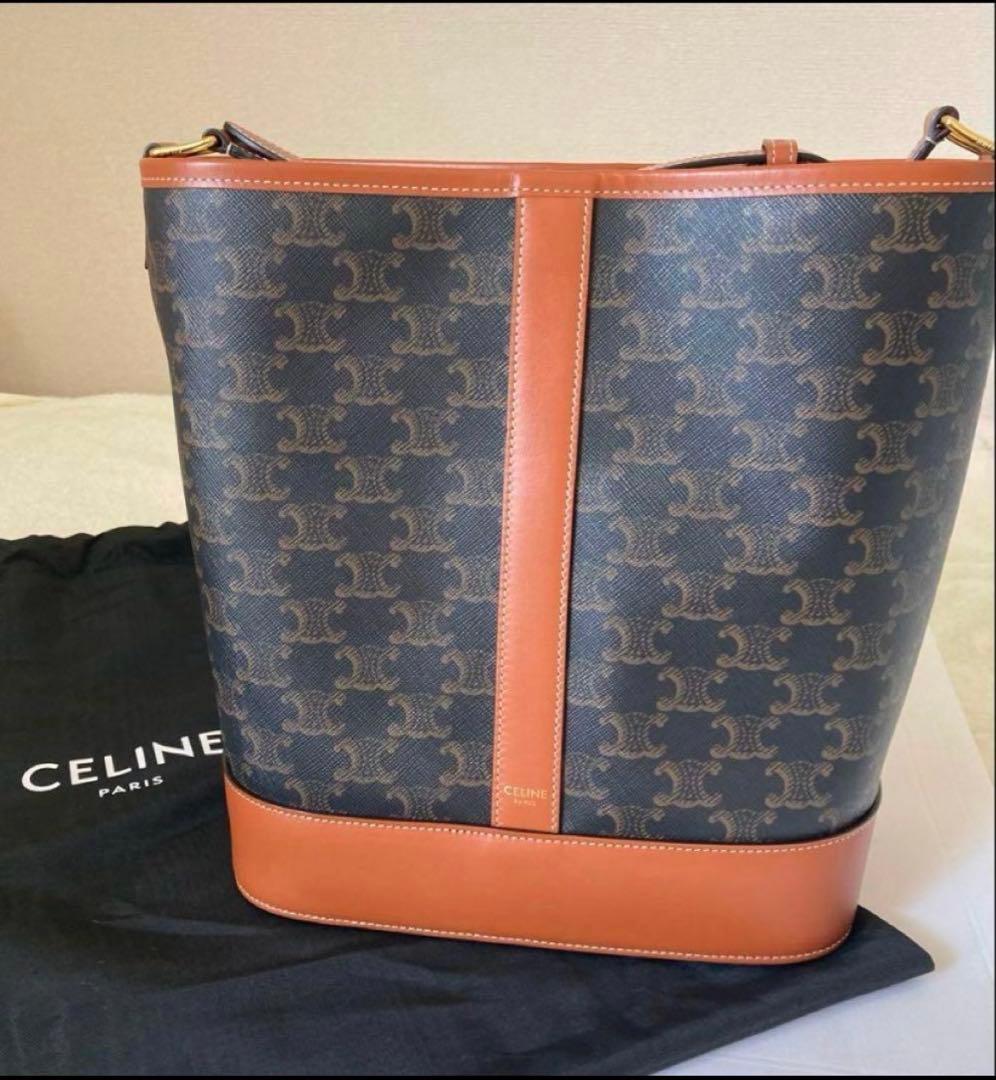 CELINE ミディアム バケット バッグ　トリオンフ