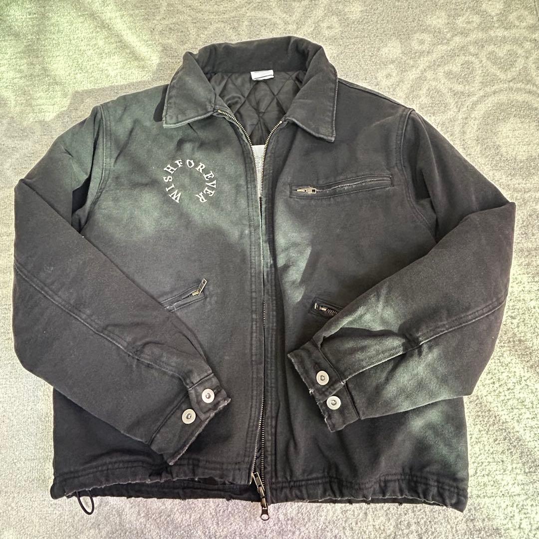 WISH FOR EVER ドローコードビンテージライクショートダックジャケット