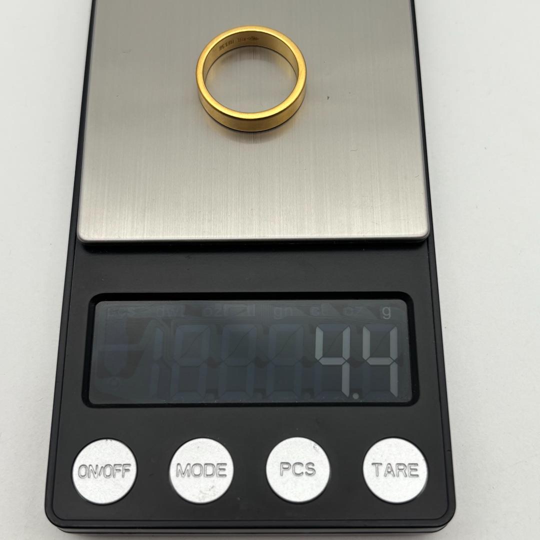 ⭐ 極美品 ✨K18金 ゴールド マット仕上げリング 4.4g