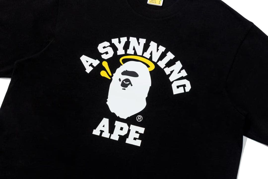 ま*い様 A Bathing Ape Spotify Syna World Tシ