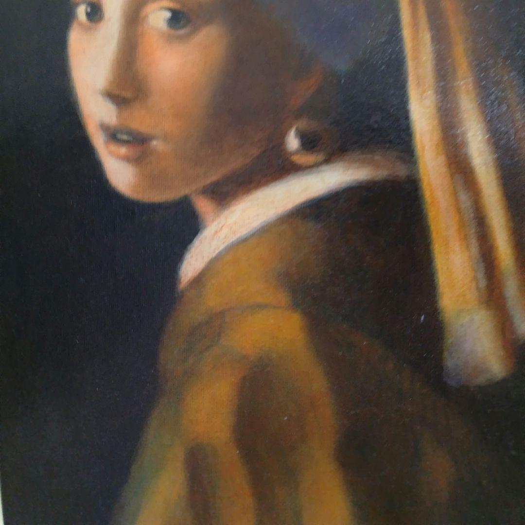 着彩品【フェルメール 真珠の耳飾りの少女】DAISOペインティングキャンバス