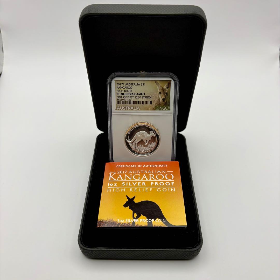 2017 オーストラリア カンガルー 1ドル 銀貨 NGC PF70 UC