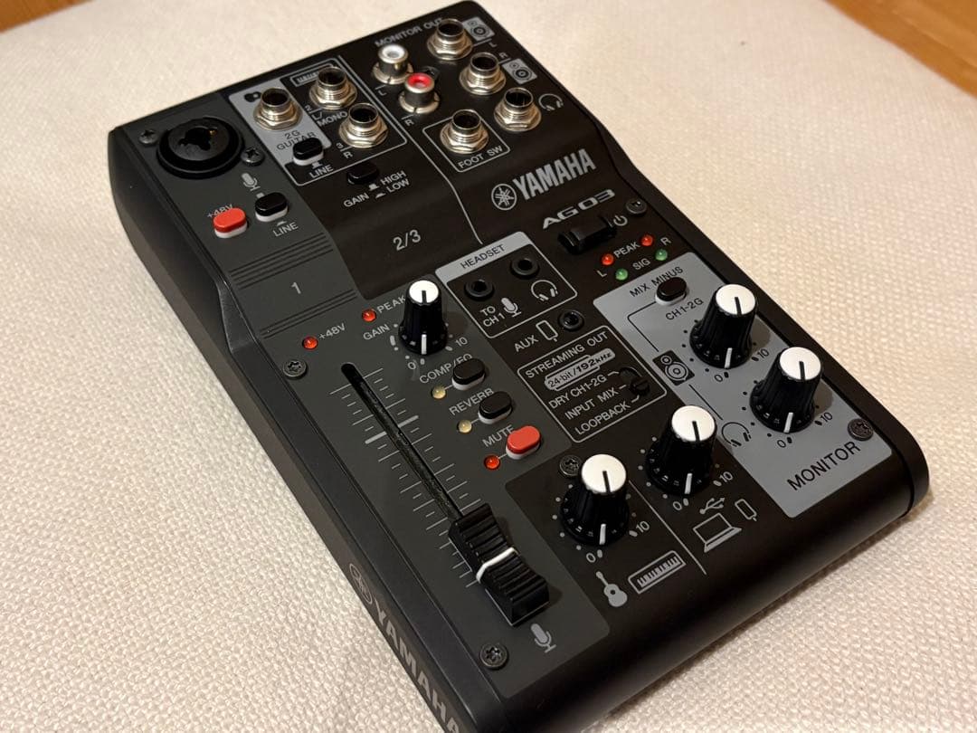 YAMAHA ライブストリーミングミキサー AG03MK2