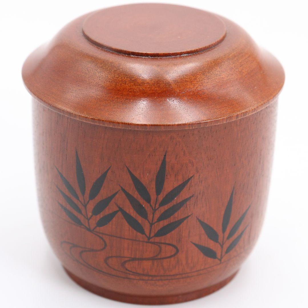 道場宗廣作 苫屋棗 千鳥蒔絵 茶道具 共箱　V936