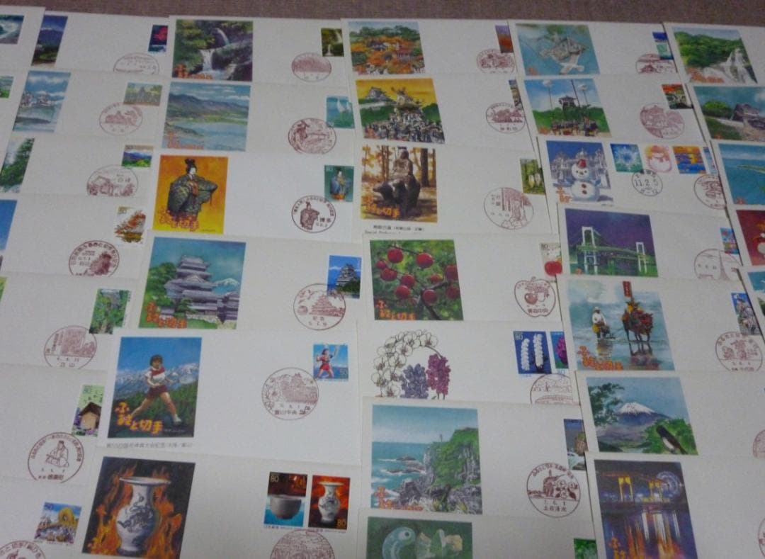 ふるさと切手 　初日カバー 　FDC　　合計73枚