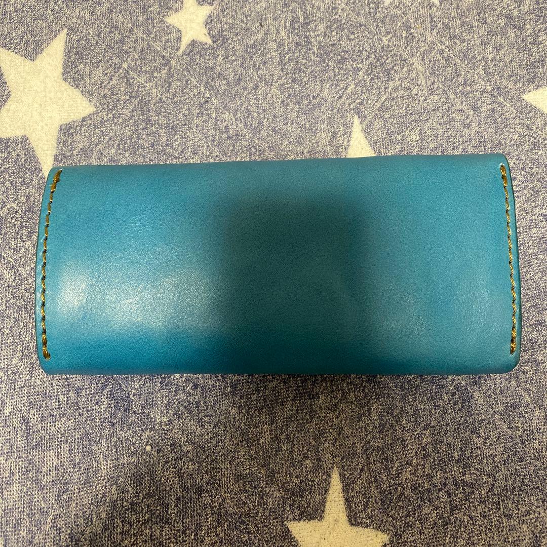 HERZ アコーディオンウォレット セルリアンブルー特別仕様