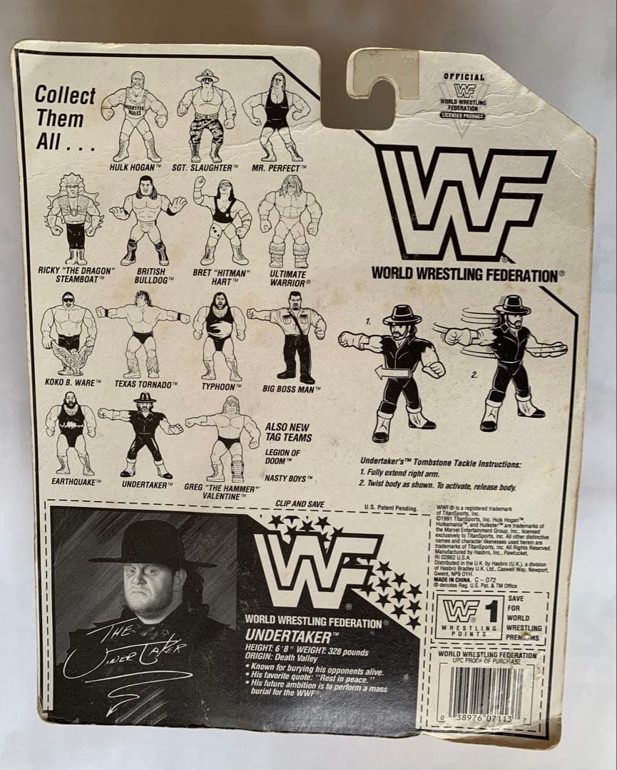 WWE WWF アンダーテイカー フィギュア　ハズブロ