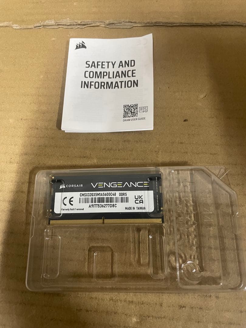 メモリー VENGEANCE SODIMM DDR5 32GB 5600MHz