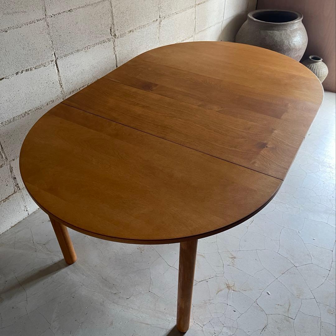 エクステンションテーブル　ラウンドテーブル　ヴィンテージ　ミッドセンチュリー