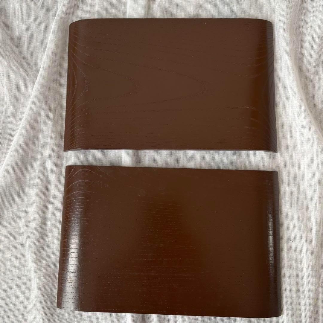 Ay96 讃岐彫　篠原如雪　銘々菓子器　菓子皿　5客　昆虫　木彫　骨董　日本美術