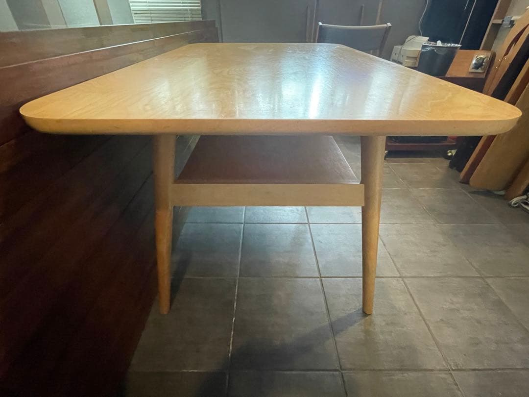 TSST 美品■天然木 ダイニングテーブル/デスク 棚付き■北欧◾️検ウニコ