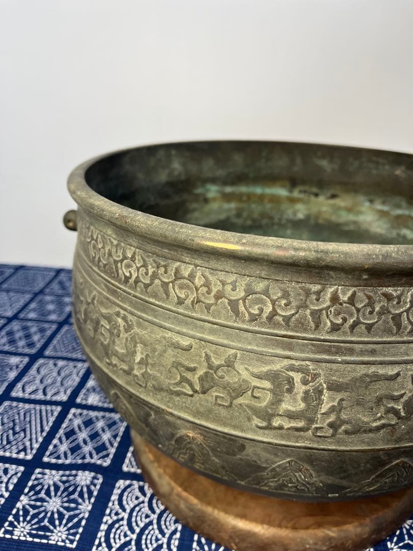 火鉢　真鍮製　アンティーク　ビンテージ