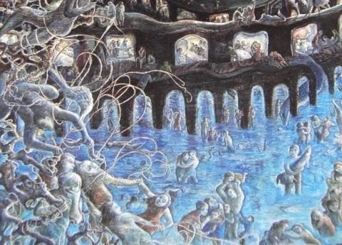 遠藤彰子、【参＝壱】、希少な額装用画集より、新品額装付