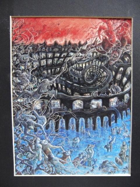 遠藤彰子、【参＝壱】、希少な額装用画集より、新品額装付