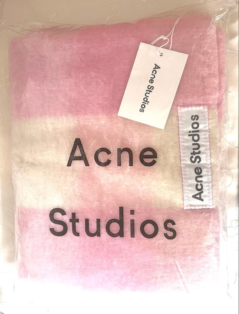 Acne Studios マフラー ピンク グラデーション タグ付き 新品未使用