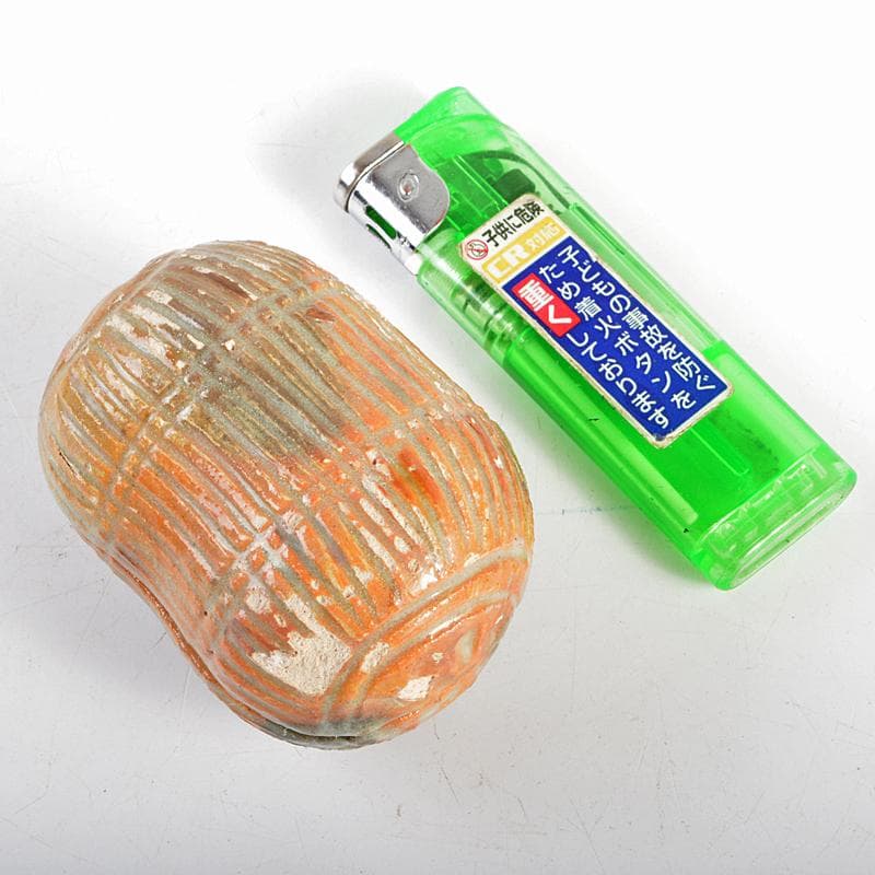 茶道具　楽吉左衛門　色絵　俵香合　共箱　M　R5979