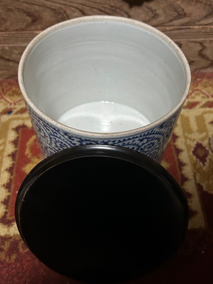 マサ　伊万里　蛸唐草　水指