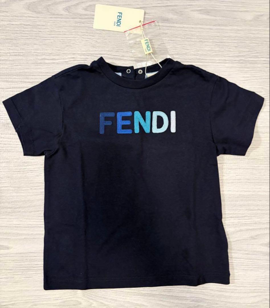 FENDI KIDS Tシャツ　ネイビー サイズ24M