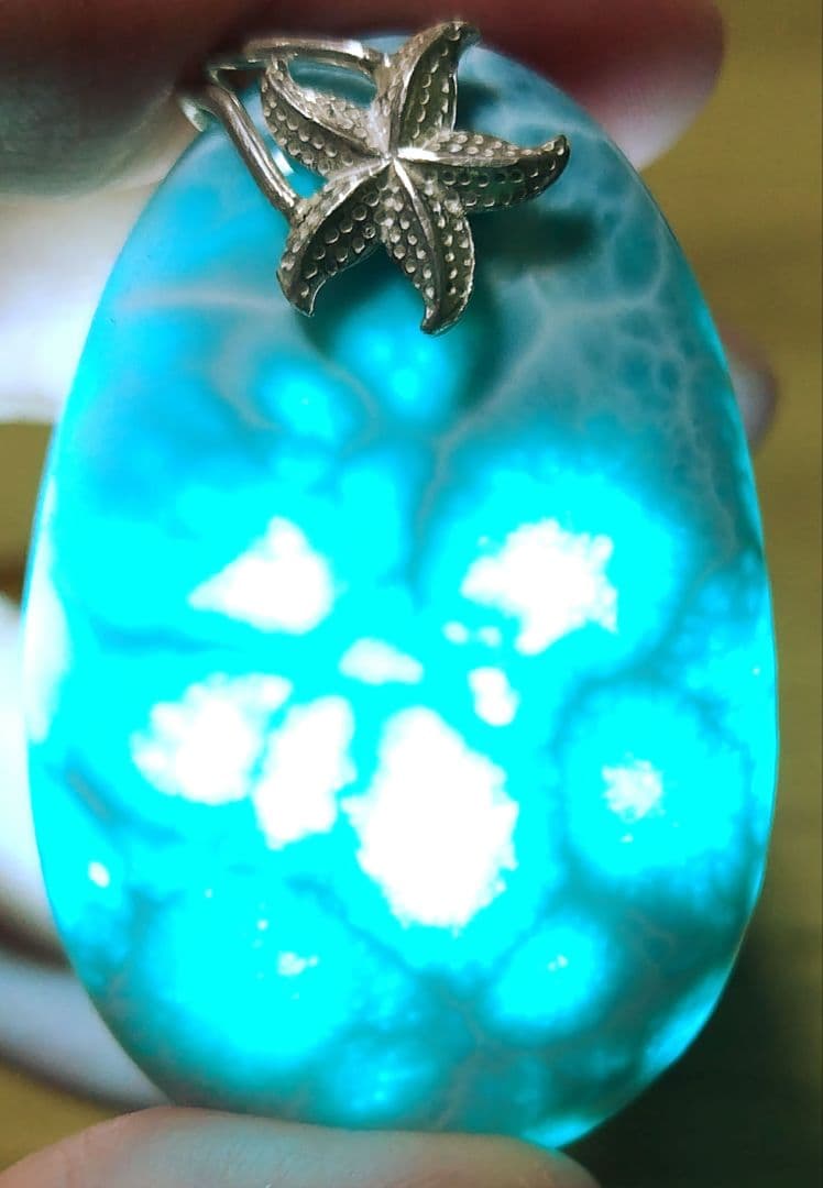 Timmy 赤売❣️ ラリマー ペンダントトップ【ドミニカ共和国産】